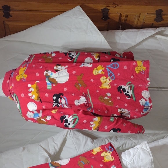 Nick & Nora puppies pajamas, sz large - Picture 5 of 16